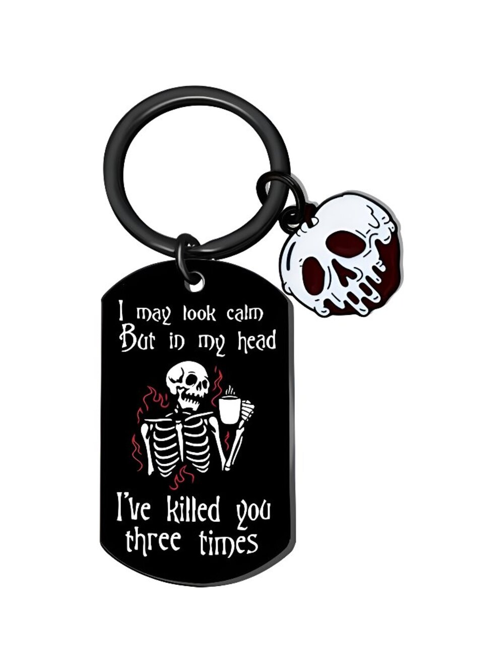 Skull Keychain Boo Basket Stuffers Spooky Gifts for Women Spooky Basket